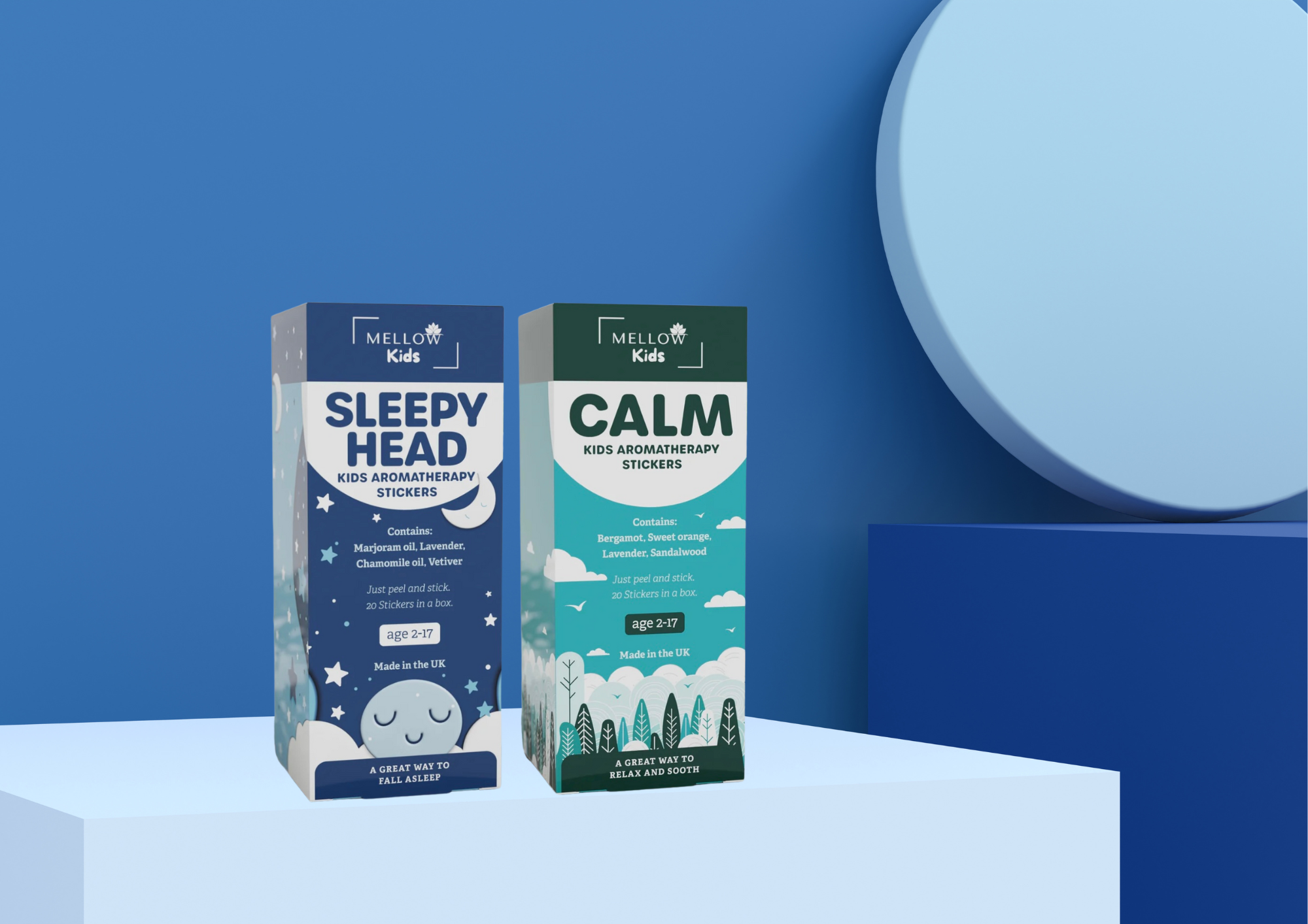 SLEEPY HEAD & CALM BUNDLE (60 STICKERS)