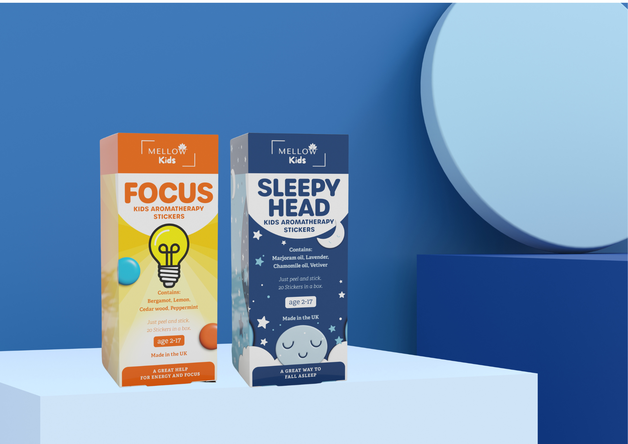 SLEEPY HEAD AND FOCUS BUNDLE (60 STICKERS)