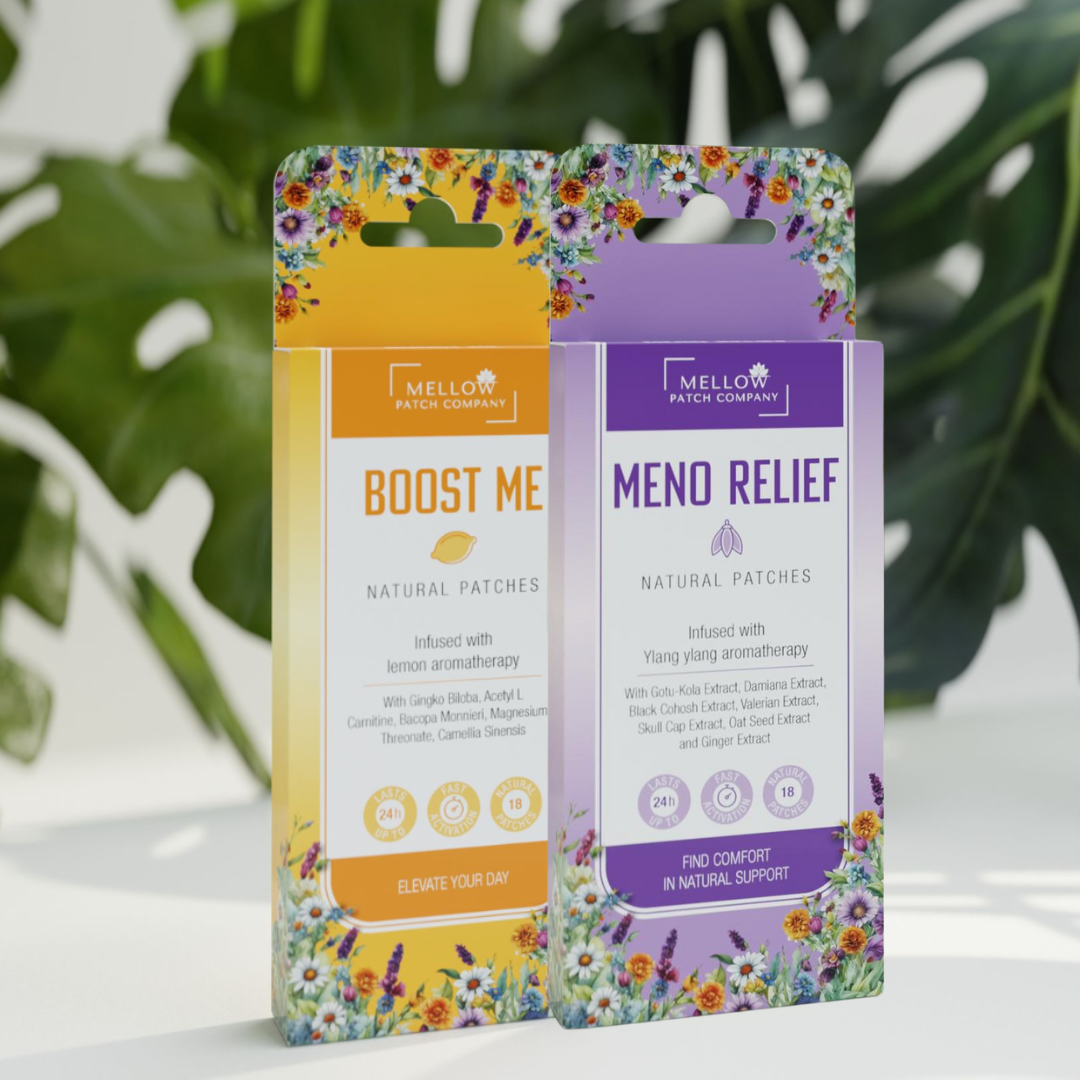 Energy & Balance Bundle – Boost Me & Mellow Life patches
Daily energy & stress support bundle – Mellow Energy & Balance
Natural patches for energy & calm – Energy & Balance Bundle