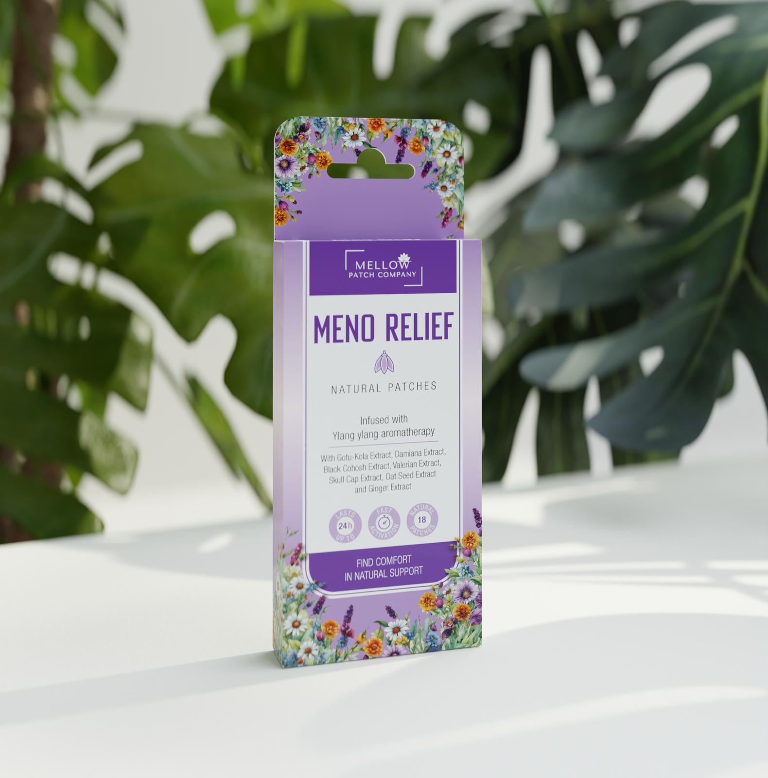 Meno Relief Patch – natural menopause & perimenopause support
Steady-release daily patch for balance & comfort – Meno Relief
Mellow Patch Meno Relief – discreet daily menopause support