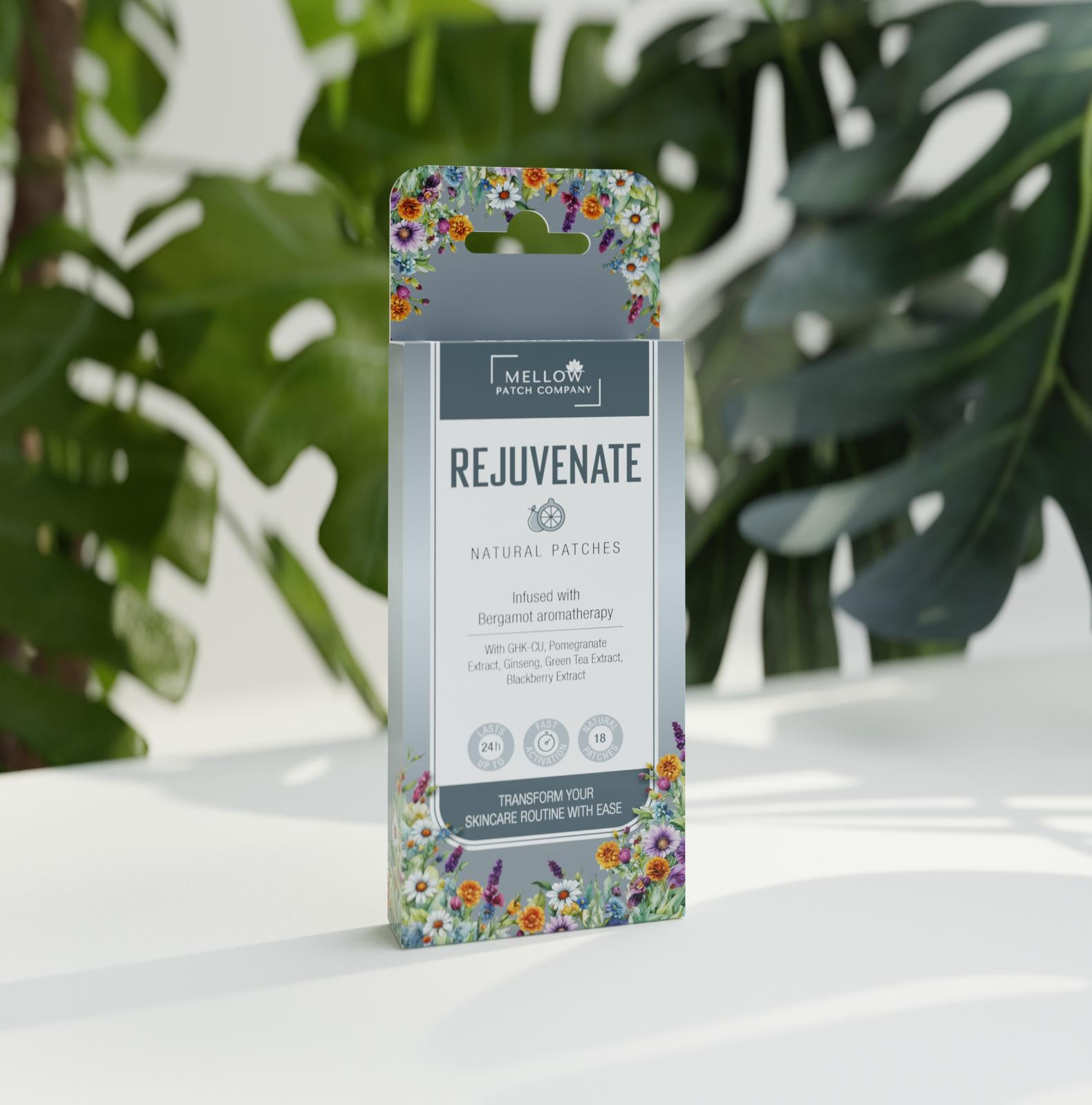 Rejuvenate Patch – skin hydration & radiance support
Natural skin support patch – Mellow Rejuvenate Patch
Steady-release vitamins for glowing skin – Rejuvenate Patch