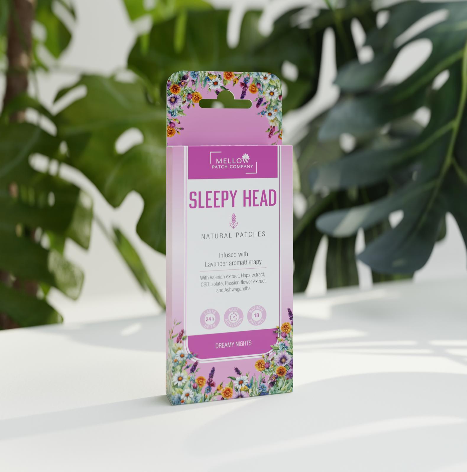 Sleepy Head Patch – natural sleep & relaxation support
Discreet sleep patch for calmer nights – Mellow Sleepy Head
Natural ingredients for restful nights – Sleepy Head Patch
