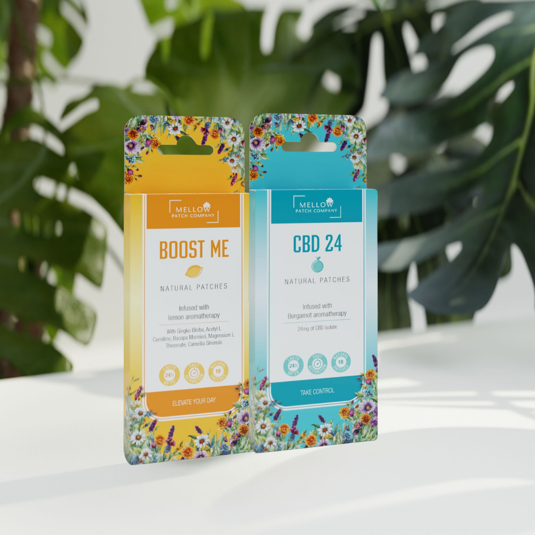 Revitalise & Recharge Bundle – CBD24 & Boost Me patches
Energy & calm support for busy lifestyles – Revitalise & Recharge
Natural daily balance & energy wellness patches – CBD24 & Boost Me
